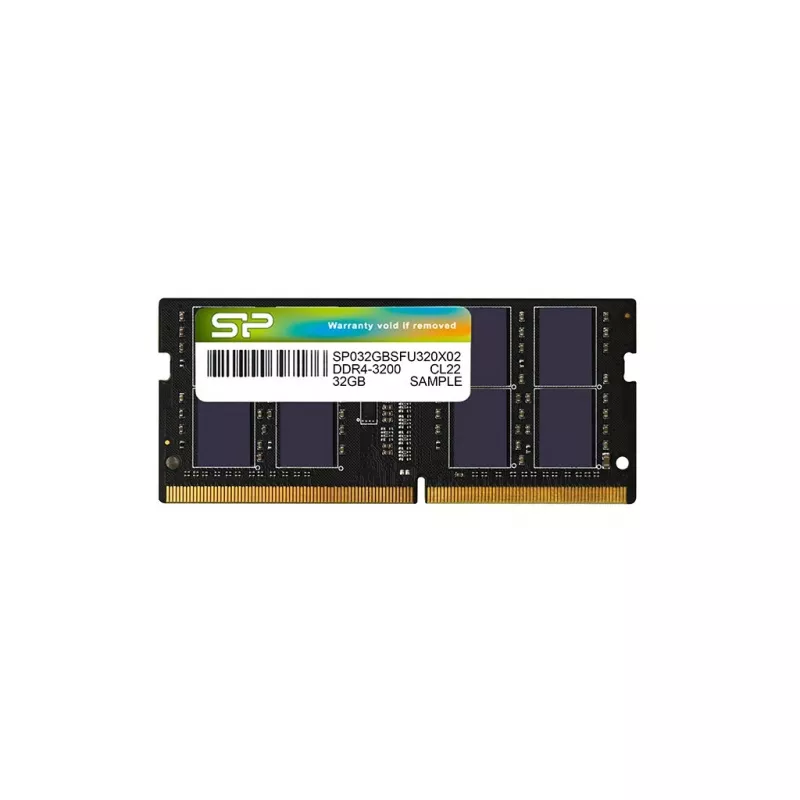 Memoria RAM SILICON POWER DDR4 SODIMM 3200 MHz CL22 32 GB (SP032GBSFU320X02) nero