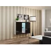 Cama credenza VIGO 90/120/38 bianco/nero lucido