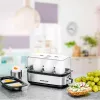 Cuociuova Rommelsbacher ER 600 — cuociuova elettrico, capacità 6 uova, 400 W, acciaio inox, coperchio trasparente