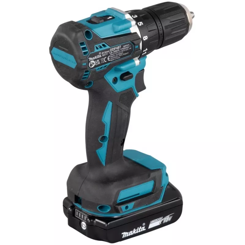 Makita DDF487RAJ avvitatore/avvitatore a impulsi 1700 giri/min nero, verde