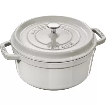Pentola rotonda in ghisa Staub La Cocotte 3,8 l tartufo – smaltata, coperchio a chiusura ermetica