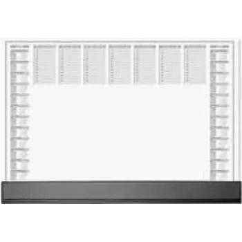 Sottomano Sigel H6365 tappetino da scrivania in carta 595×410 mm, nero/grigio/bianco