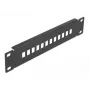 Patch panel in fibra ottica DeLOCK 10 inch 12 porte SC simplex LC duplex 1U nero