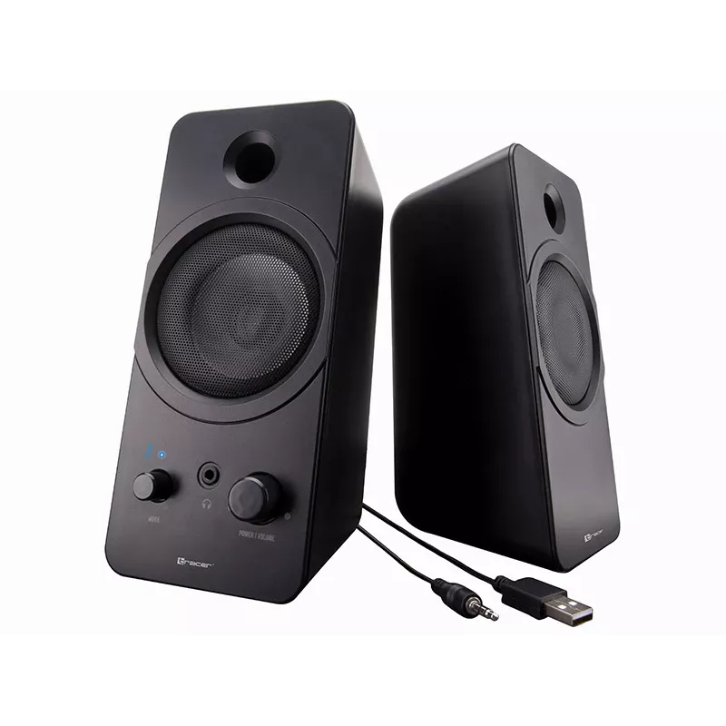 Casse desktop 2.0 TRACER Mark 12 W, alimentazione USB, Bluetooth, 2 vie, 2 driver, nero