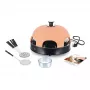 Forno per pizza Emerio PO-115984 6 pizze 1200 W nero arancione