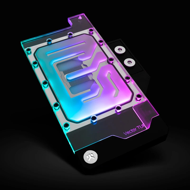 Water block EK Water Blocks acrilico rame nero nichel trasparente