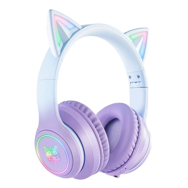 Headset Onikuma B90 cuffie gaming blu/viola