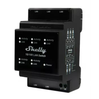 Smart Switch Shelly LAN Switch nero AC 110-240V 1W