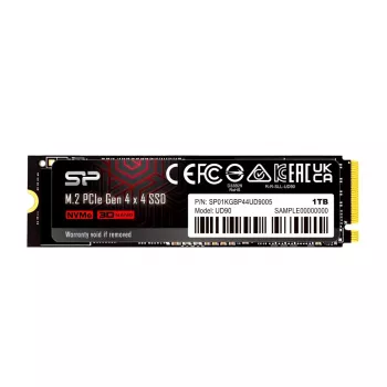 Silicon Power UD90 1TB SSD M.2 NVMe PCIe 4.0, lettura 4800 MB/s, scrittura 4200 MB/s, 3D NAND, NVMe 1.4