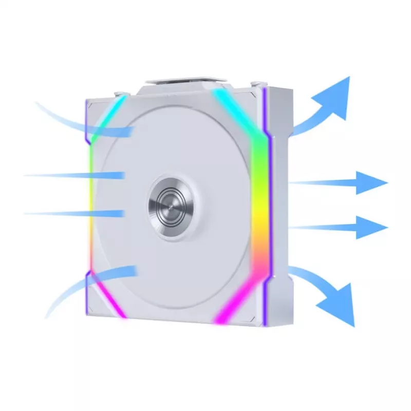 Lian Li UNI FAN SL Wireless 120 G99.12SL1W1W.00 ventola per case, ARGB, PWM, 120 mm, bianca