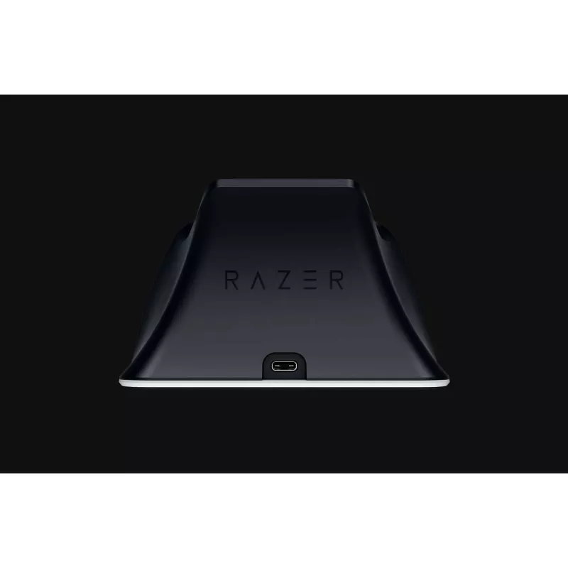 Razer RC21-01900100-R3U1 base di ricarica rapida per controller PlayStation 5 DualSense, cavo da USB-C a USB-A, bianca