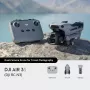 Quadricottero DJI Air 3s RC-N3 — fotocamera 50-MP, 4K 3840×2160, 4 rotori, max 27 m/s, portata 32.000 m, batteria ricaricabile 4276 mAh, grigio