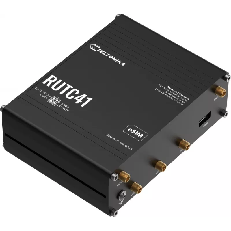 Router TELTONIKA RUTC41 4G LTE EDGE, router mobile industriale RUTC41000000