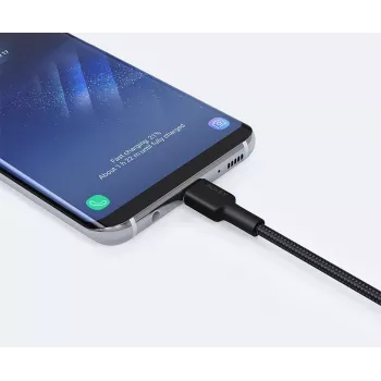 Cavo USB-C a USB-A Aukey CB-CA2, treccia in nylon, Quick Charge 3 A, 1 m