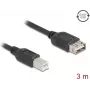 Cavo USB DELOCK 81532 — USB 2.0, USB A su USB B, 3 m, nero