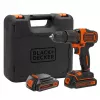 Black & Decker BDCHD18KB-QW Trapano senza chiave nero, arancione