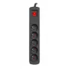 Protezione da sovratensione NATEC NSP-1713 nero 5 prese AC 1,5 m