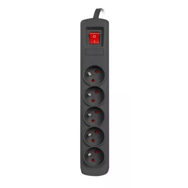 Protezione da sovratensione NATEC NSP-1713 nero 5 prese AC 1,5 m