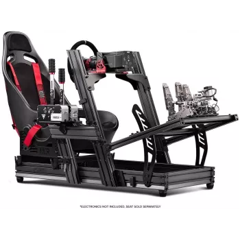 Next Level Racing – Cockpit simulatore F-GT Elite Formula & GT profilo in alluminio – versione con montaggio laterale e frontale (396039)