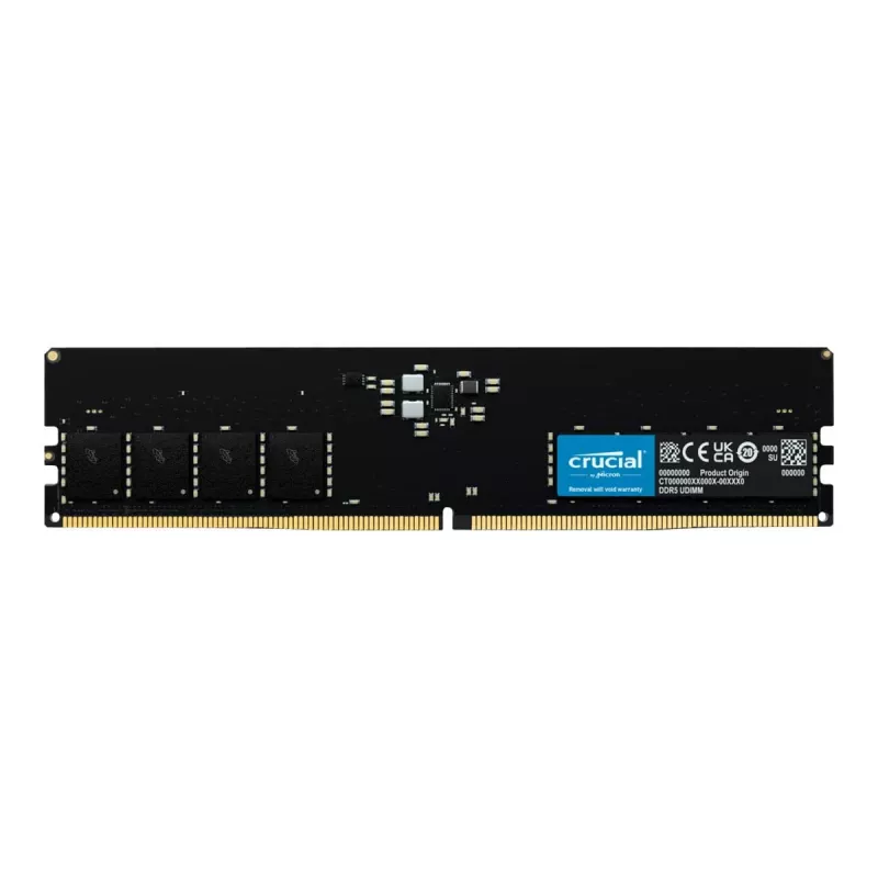 Crucial CT16G56C46U5 U-DIMM, 16GB, DDR5, 5600 Mhz, CL46, nero
