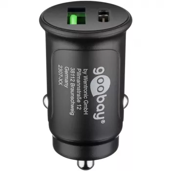 Goobay 59521 caricabatterie mobile universale nero accendisigari ricarica rapida auto