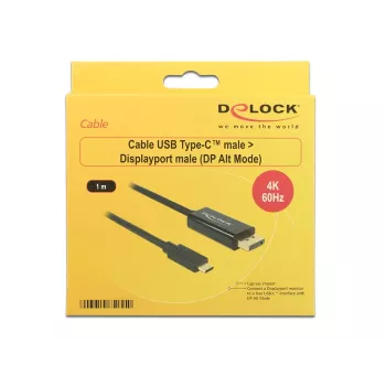 Adattatore cavo video USB Type-C DisplayPort DeLOCK 85255