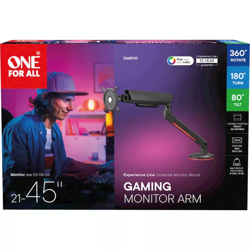 One For All DM8110 Experience-line kit di montaggio VESA display LCD 21-45 RGB