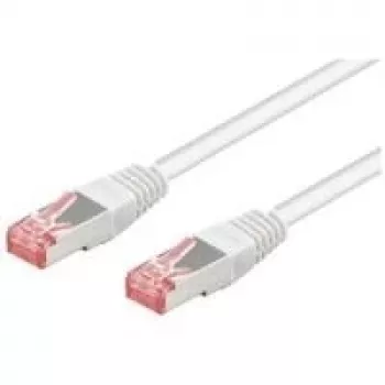 Wentronic Goobay cavo patch CAT 6, S/FTP (PiMF), bianco, 0,25 m – LSZH senza alogeni, rame (93217)