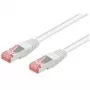 Wentronic Goobay cavo patch CAT 6, S/FTP (PiMF), bianco, 0,25 m – LSZH senza alogeni, rame (93217)