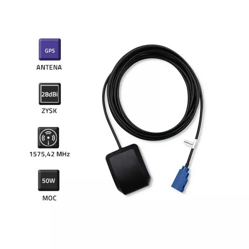 Antenna GPS per esterni QOLTEC 57038 28 dBi — antenna esterna ad alto guadagno per ricezione GPS