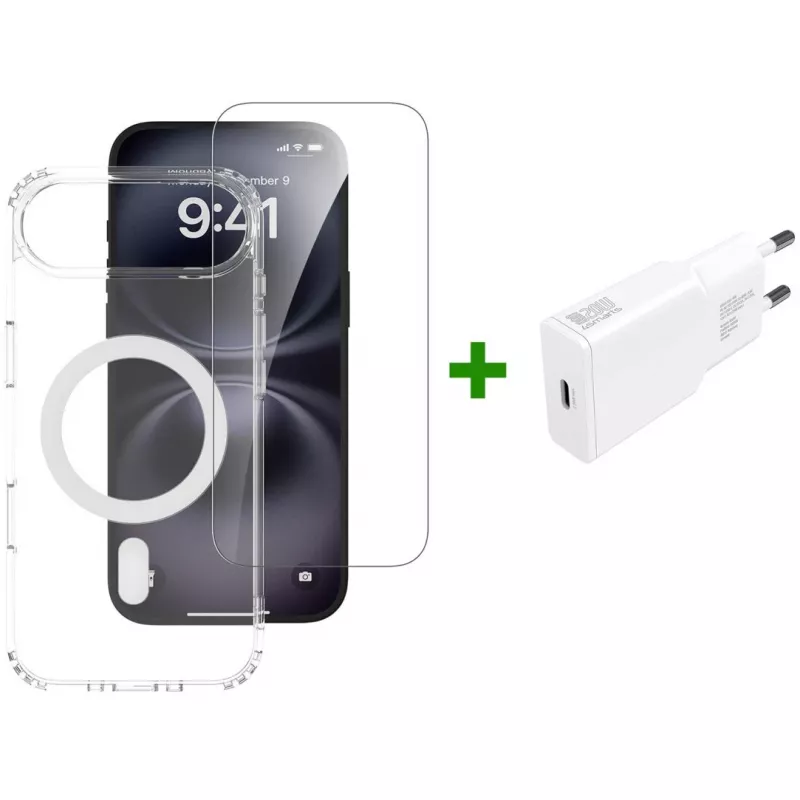 4smarts 3in1 Premium Starter Set per Apple iPhone Air, compatibile con MagSafe