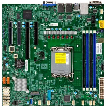 Super Micro SUPERMICRO X13SCL-F - Scheda madre - micro ATX - socket LGA1700 - chipset C262 - 2 x Gigabit LAN - grafica integrata (MBD-X13SCL-F-B)