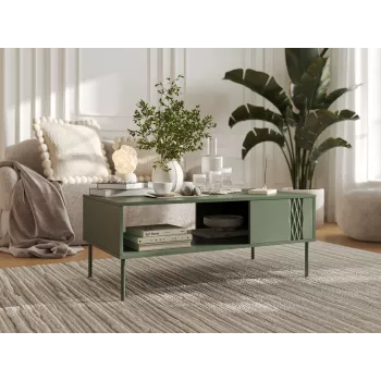 Cama TRESSE Panca / Tavolo 110x60x40 verde opaco