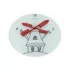 NeXtime orologio 8807 Windmil, Ø30 cm, da parete, bianco/nero/rosso