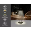 Lanterna ricaricabile Beper P207ILI102 effetto corten, lampada portatile a batteria