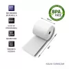 Qoltec 51892 rotolo termico 80 x 80 | 55 g/m² | 10 pezzi | senza BPA