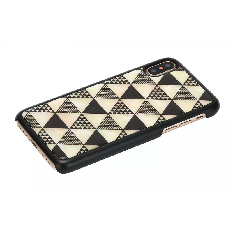 iKins Pyramid custodia per iPhone XS/X, nera, K1623J