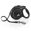 Guinzaglio avvolgibile Flexi New Classic L 5 m nero – guinzaglio, per razze canine grandi (25–45 kg), carico max 50 kg