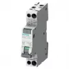 Siemens RCBO, 10A corrente nominale, 1P+N poli, 30mA sensibilità di intervento, tipo A, serie SENTRON