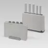 Maestro MR-1412-GREY set di coltelli con ceppo e set di taglieri, grigio