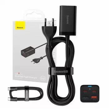 Caricabatterie Baseus GaN3 Pro cellulare tablet nero AC per interni 15V 3A