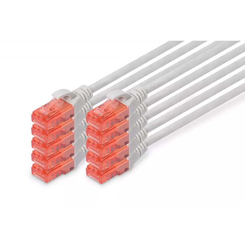 Patch Cord Digitus CAT 6 U/UTP LSZH 0,5 m 10 pz.