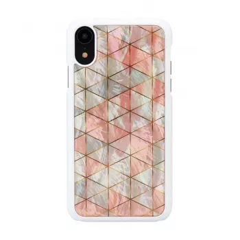 Custodia per smartphone iKins per iPhone XR — cover protettiva diamante bianco