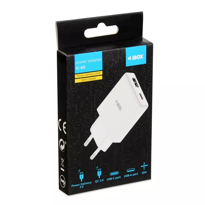 iBox ILUC43W caricabatterie per dispositivi mobili universale bianco AC indoor