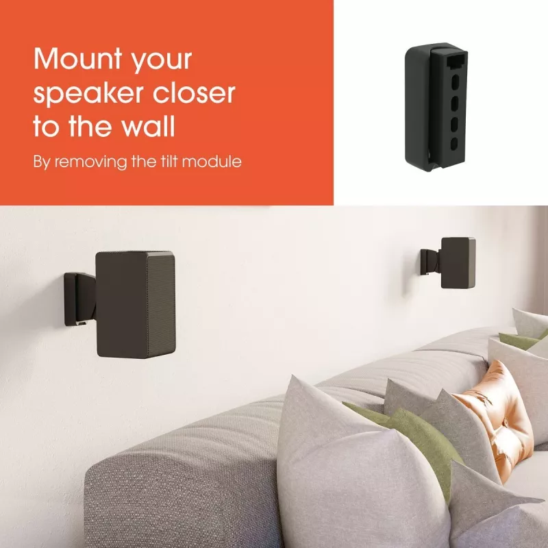Vogels SWM 3021 supporto da parete universale per diffusori (nero) | Vogels