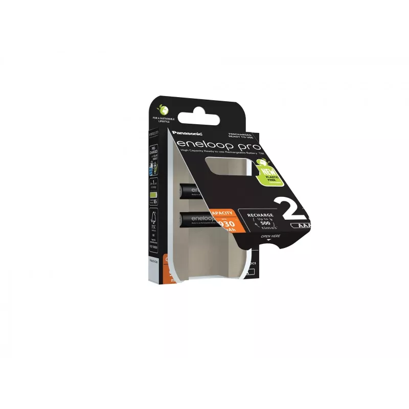 Batterie ricaricabili PANASONIC ENELOOP PRO AAA 930 mAh 2 pezzi (BK-4HCDE/2CP)