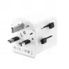 Adattatore da viaggio universale GEMBIRD TPA-EU2A12-01-W alimentatore USB 12W per prese internazionali