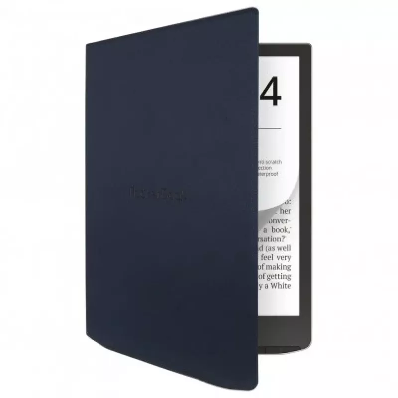 Cover PocketBook Charge HN-QI-PU-743G-NB-WW per InkPad 4 / Color 2 / Color 3 da 7,8 pollici, blu notte
