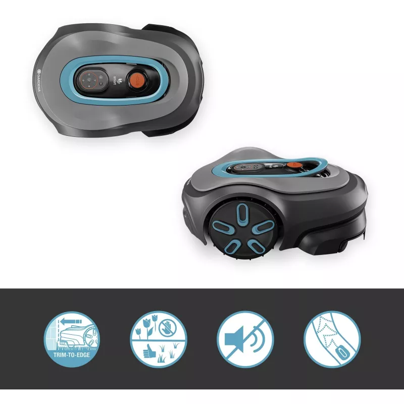 Robot tagliaerba Gardena smart SILENO pro batteria ricaricabile 600 m² 16 cm