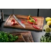 Gefu ENNO tagliere grande con scanalatura per il succo, legno di noce